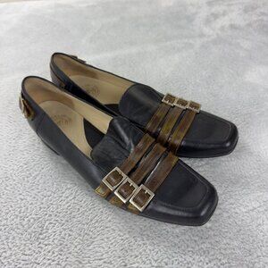 John Fluevog Black and Brown Women's Shoes Size 7 US